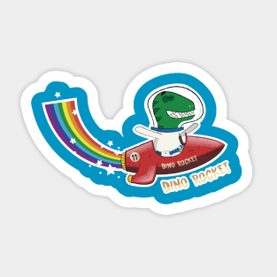 Dino Rocket Sticker